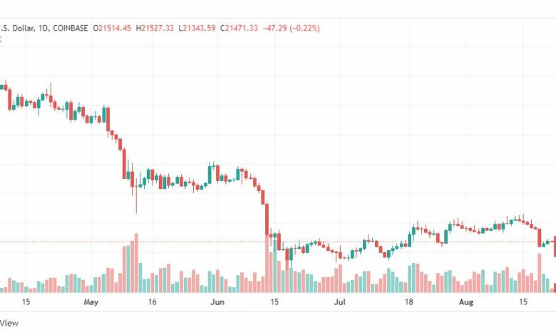 تحليل البتكوين دولار-BTC-USD-22-8-2022