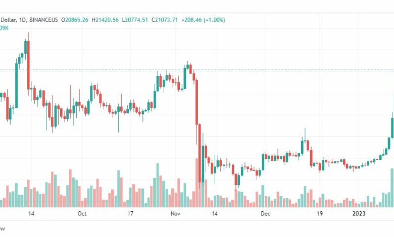 تحليل البيتكوين دولار-BTCUSD-16-1-2023