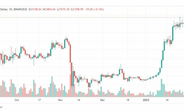 تحليل البيتكوين دولار-BTCUSD-30-1-2023