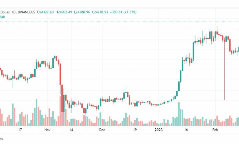 تحليل البيتكوين دولار-BTCUSD-16-2-2023
