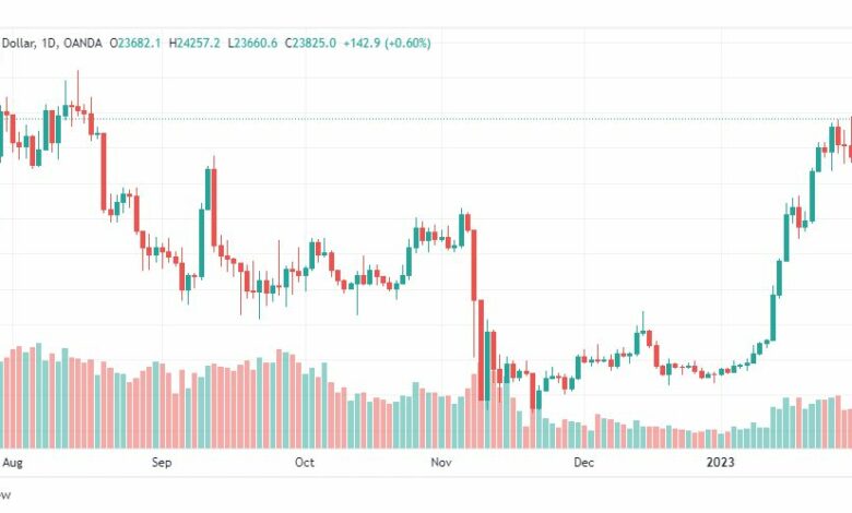 تحليل البيتكوين دولار-BTCUSD-2-2-2023