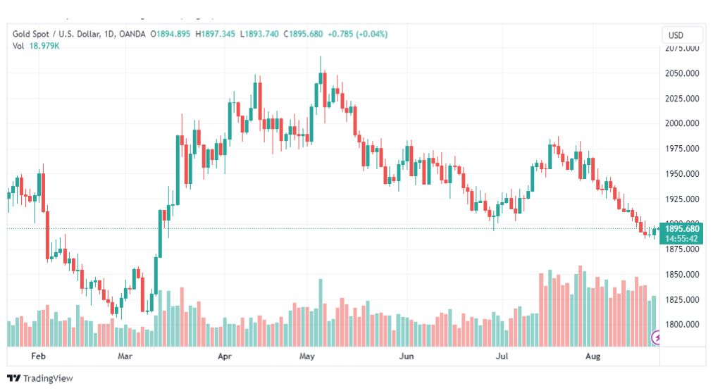 تحليل الذهب-XAUUSD-GOLD-22-8-2023