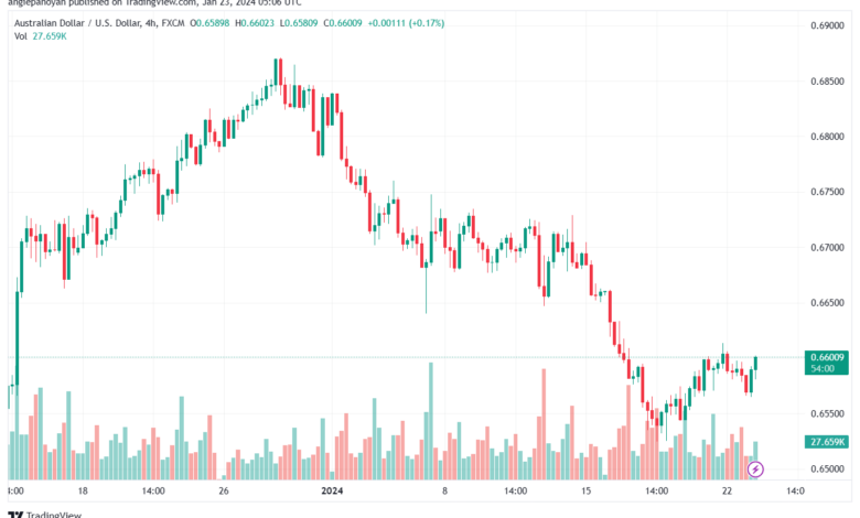 تحليل الدولار الأسترالي AUD/USD - 23/1/2024