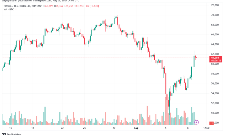 تحليل البتكوين دولار BTCUSD-9-8-2024