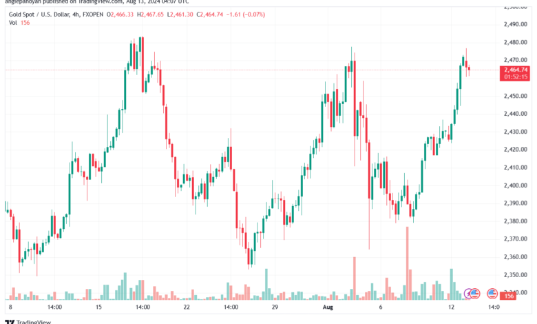 تحليل الذهب-XAUUSD-13-8-2024