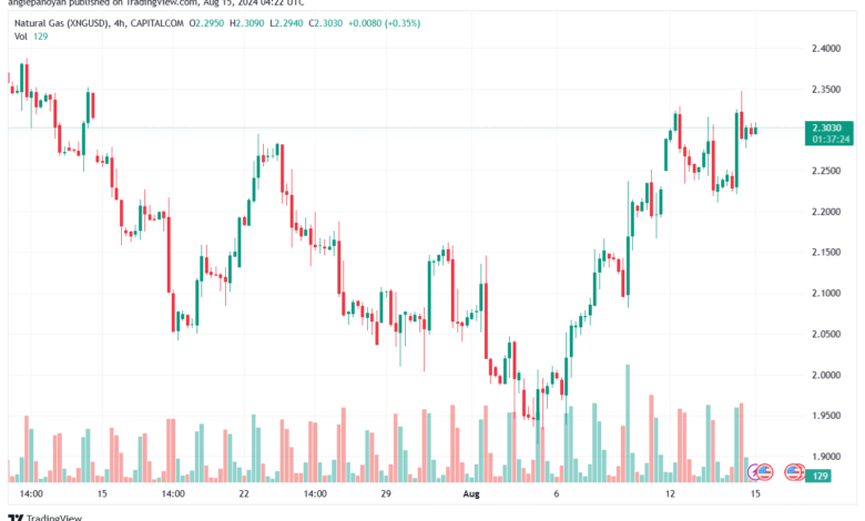 تحليل الغاز الطبيعي 15-8-2024 NATURAL GAS