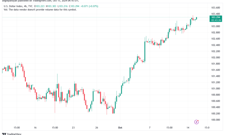 تحليل مؤشر الدولار الامريكي- Dollar Index (DXY)-15102024