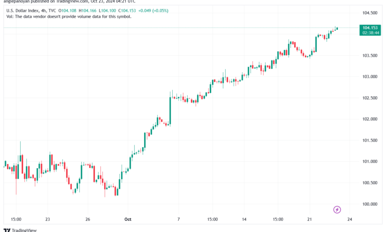 تحليل مؤشر الدولار الامريكي- Dollar Index (DXY)-23102024