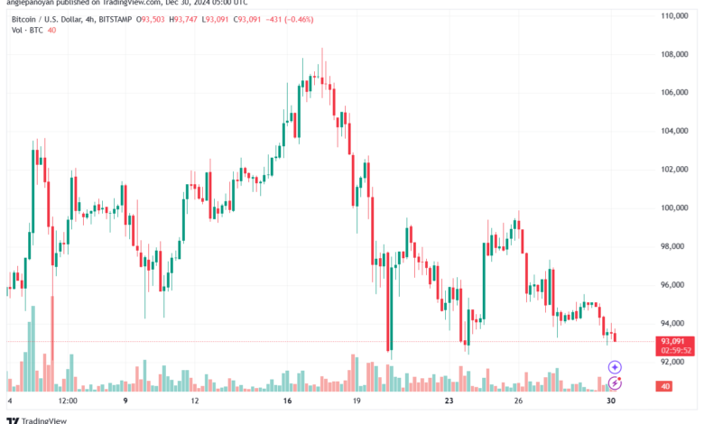 تحليل البتكوين دولار BTCUSD-30-12-2024