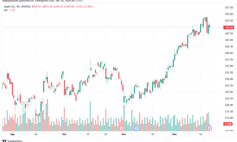 تحليل سهم ابل الفني APPLE-20-12-2024