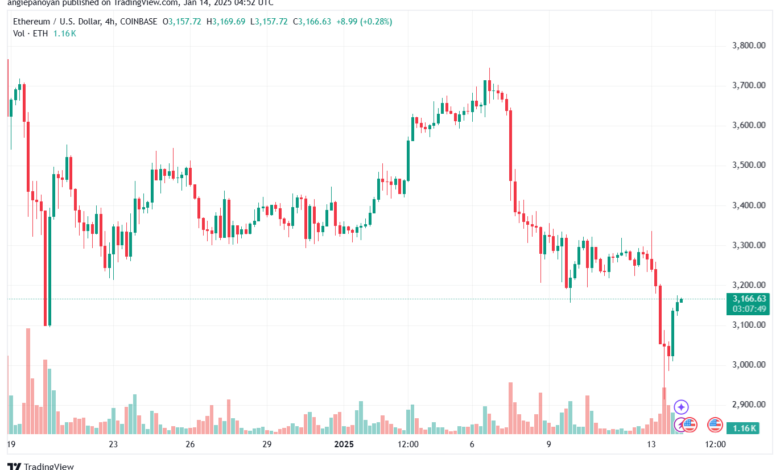 تحليل الاثيريوم 2025-1-14 ETHEREUM-ETH