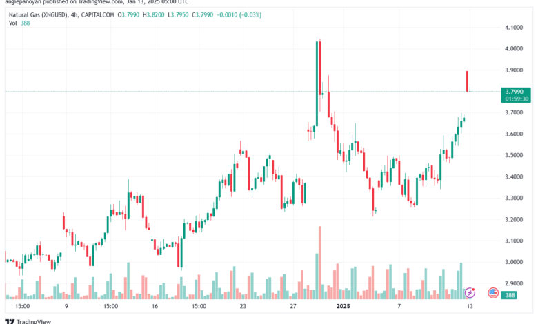 تحليل الغاز الطبيعي NATURAL GAS 13-1-2025