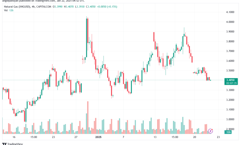 تحليل الغاز الطبيعي NATURAL GAS 22-1-2025