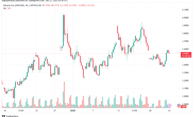 تحليل الغاز الطبيعي NATURAL GAS 23-1-2025