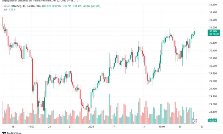 تحليل الفضة 22-1-2025 SILVER XAGUSD