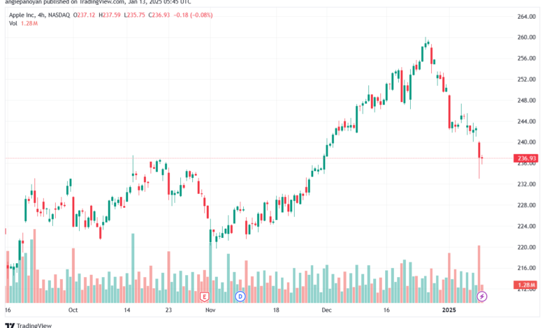 تحليل سهم ابل الفني APPLE-13-1-2025
