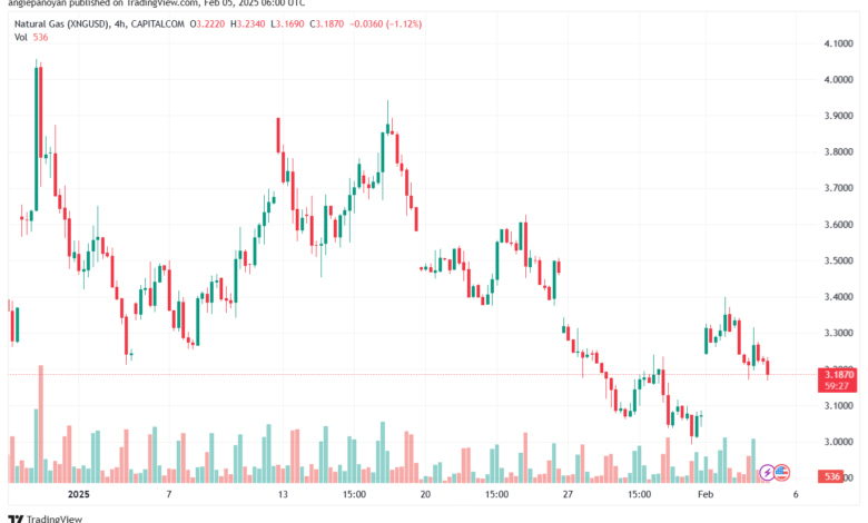 تحليل الغاز الطبيعي NATURAL GAS 5-2-2025