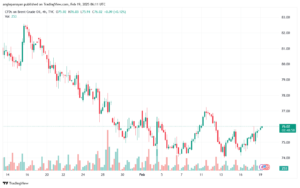 تحليل خام 19-2-2025 BRENT OIL