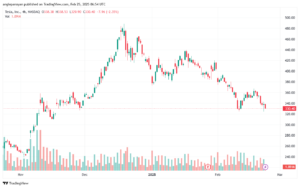 تحليل سهم تسلا الفني TSLA-25-2-2025