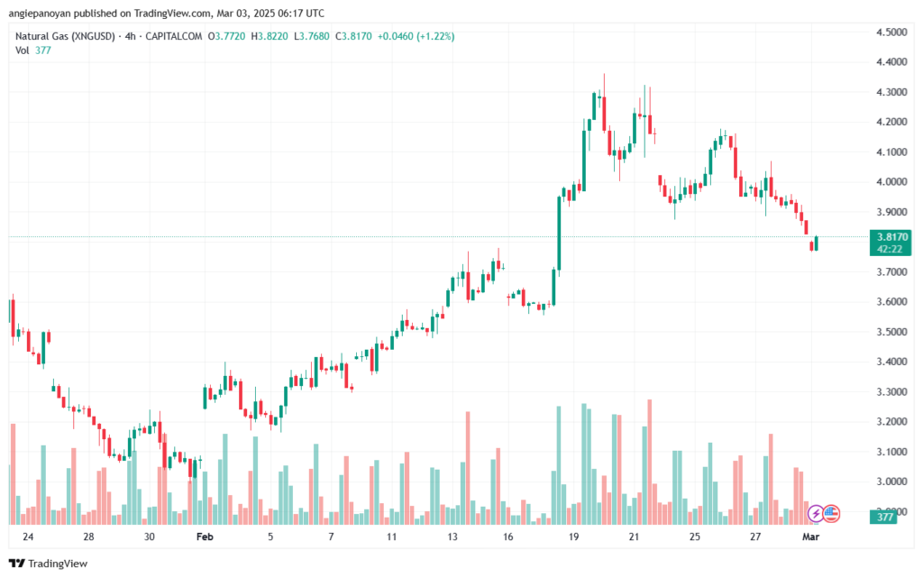 تحليل الغاز الطبيعي NATURAL GAS 3-2-2025
