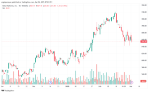 تحليل سهم فيسبوك الفني META-4-3-2025