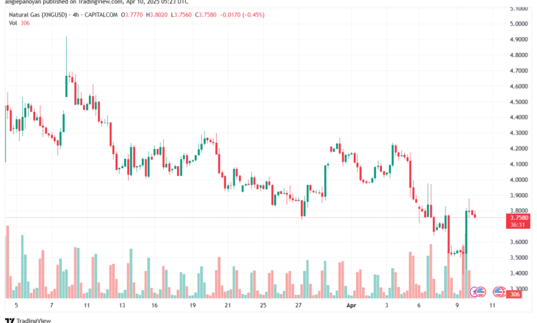 تحليل الغاز الطبيعي NATURAL GAS 10-4-2025