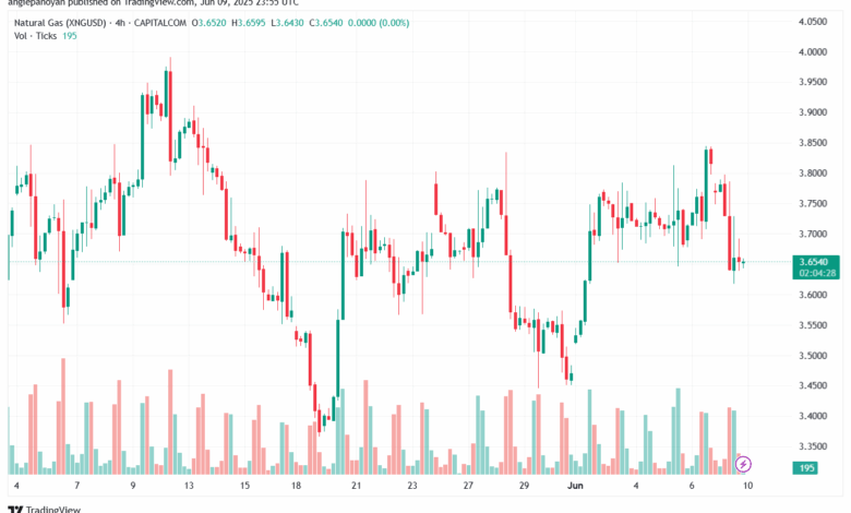 تحليل الغاز الطبيعي NATURAL GAS 10-6-2025