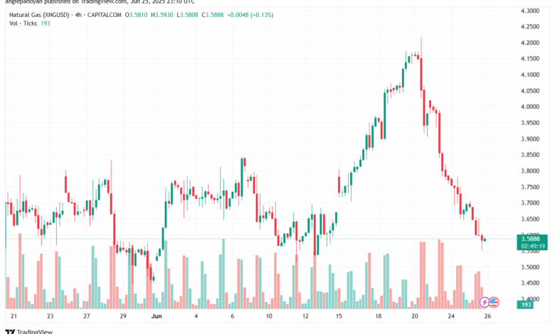 تحليل الغاز الطبيعي NATURAL GAS 26-6-2025