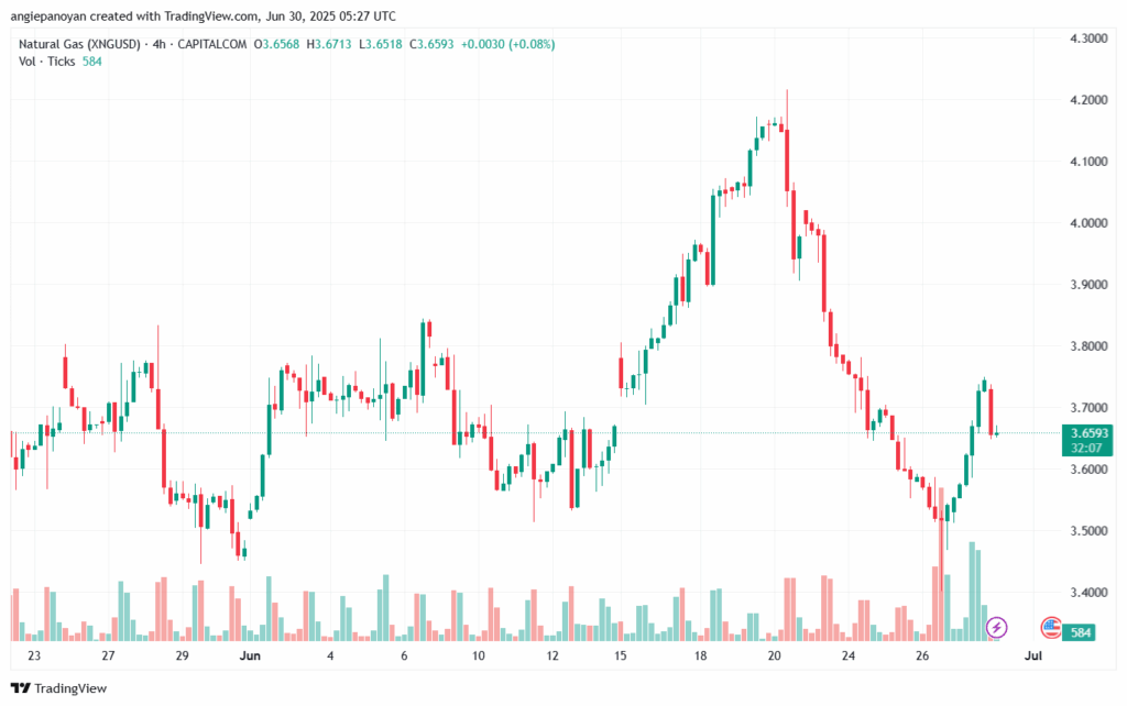 تحليل الغاز الطبيعي NATURAL GAS 30-6-2025
