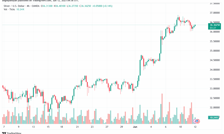 تحليل الفضة 12-6-2025 SILVER XAGUSD