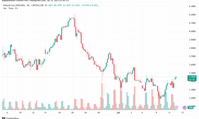 تحليل الغاز الطبيعي NATURAL GAS 14-7-2025