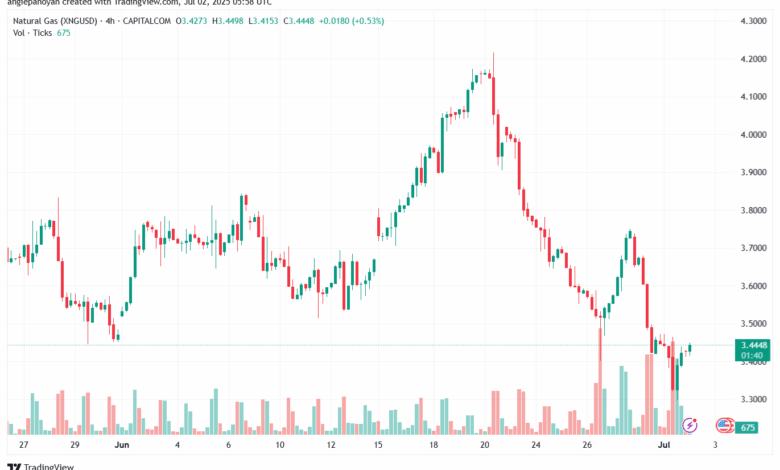 تحليل الغاز الطبيعي NATURAL GAS 2-7-2025