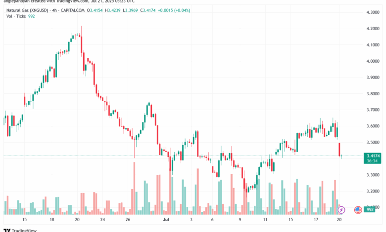 تحليل الغاز الطبيعي NATURAL GAS 21-7-2025