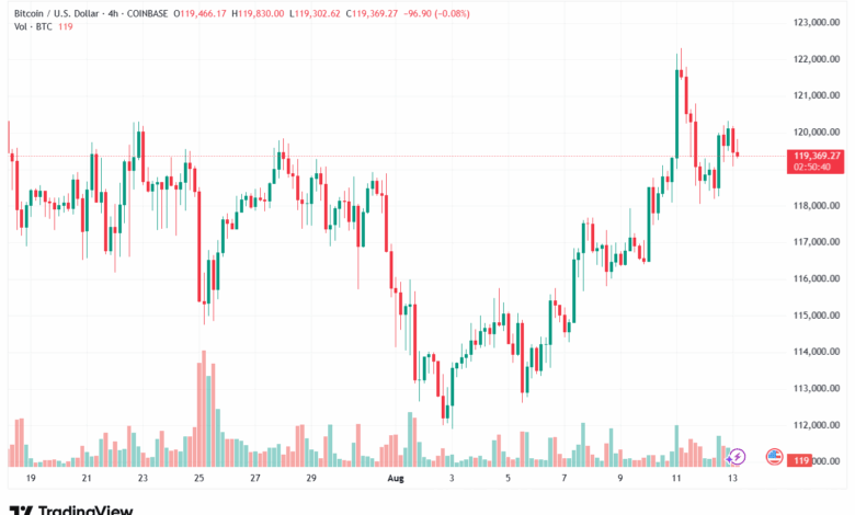 تحليل البتكوين دولار BTCUSD-13-8-2025