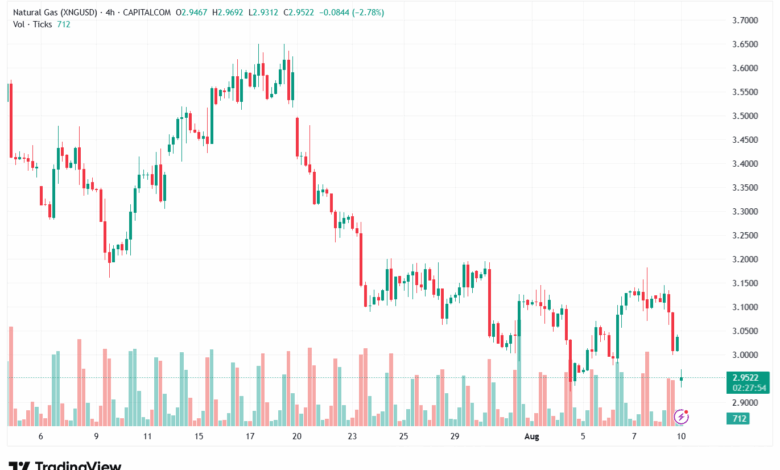 تحليل الغاز الطبيعي NATURAL GAS 11-8-2025