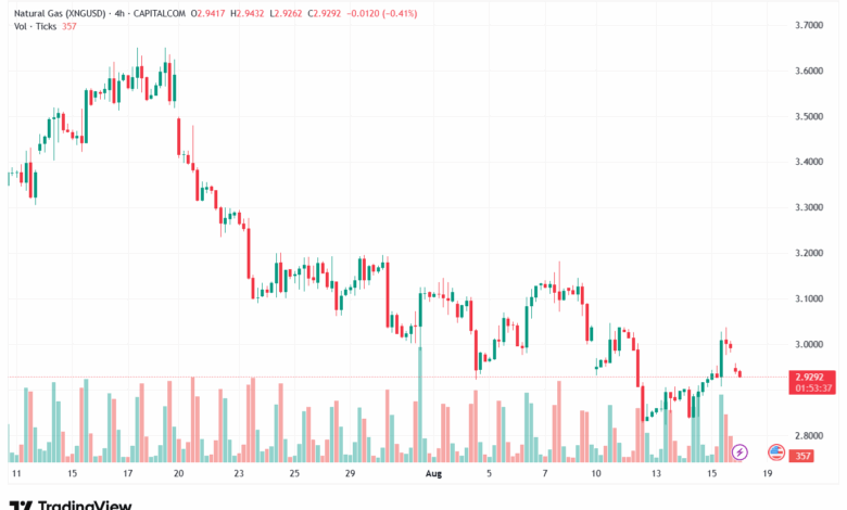 تحليل الغاز الطبيعي NATURAL GAS 18-8-2025
