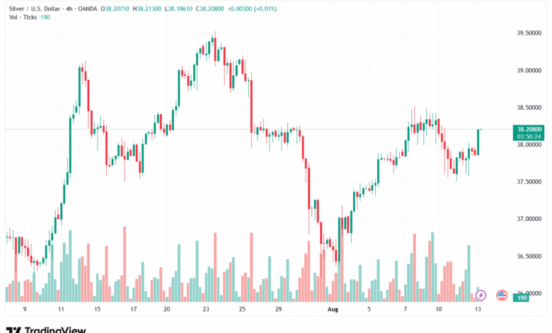 تحليل الفضة 13-8-2025 SILVER XAGUSD