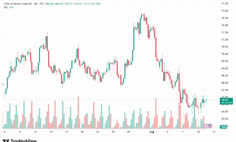 تحليل خام برنت 12-8-2025 BRENT OIL
