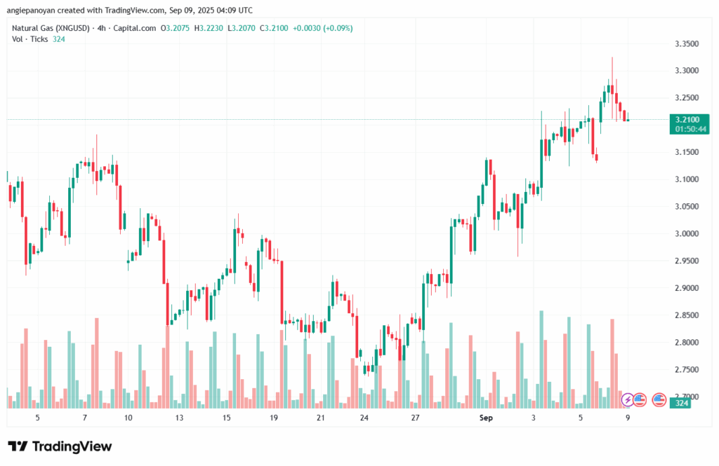 تحليل الغاز الطبيعي NATURAL GAS 09-9-2025