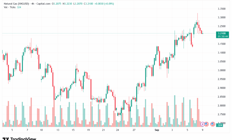 تحليل الغاز الطبيعي NATURAL GAS 09-9-2025