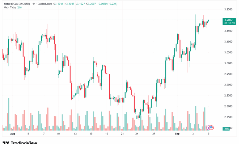 تحليل الغاز الطبيعي NATURAL GAS 05-9-2025