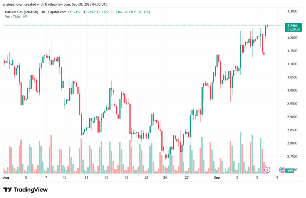 تحليل الغاز الطبيعي NATURAL GAS 08-9-2025