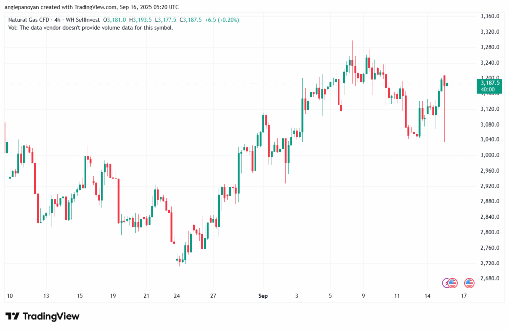 تحليل الغاز الطبيعي NATURAL GAS 16-9-2025