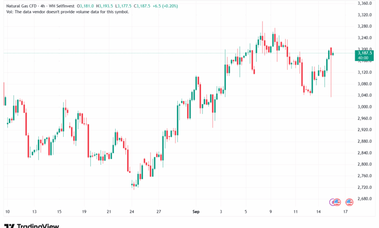 تحليل الغاز الطبيعي NATURAL GAS 16-9-2025