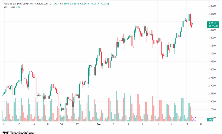 تحليل الغاز الطبيعي NATURAL GAS 18-9-2025