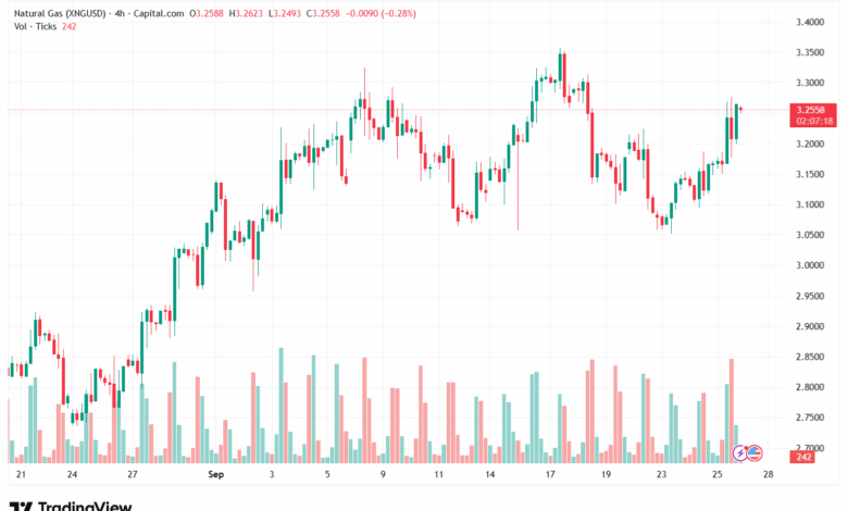 تحليل الغاز الطبيعي NATURAL GAS 26-9-2025