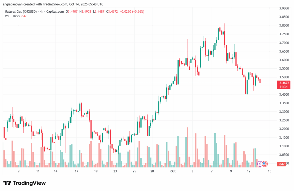 تحليل الغاز الطبيعي NATURAL GAS 14-10-2025