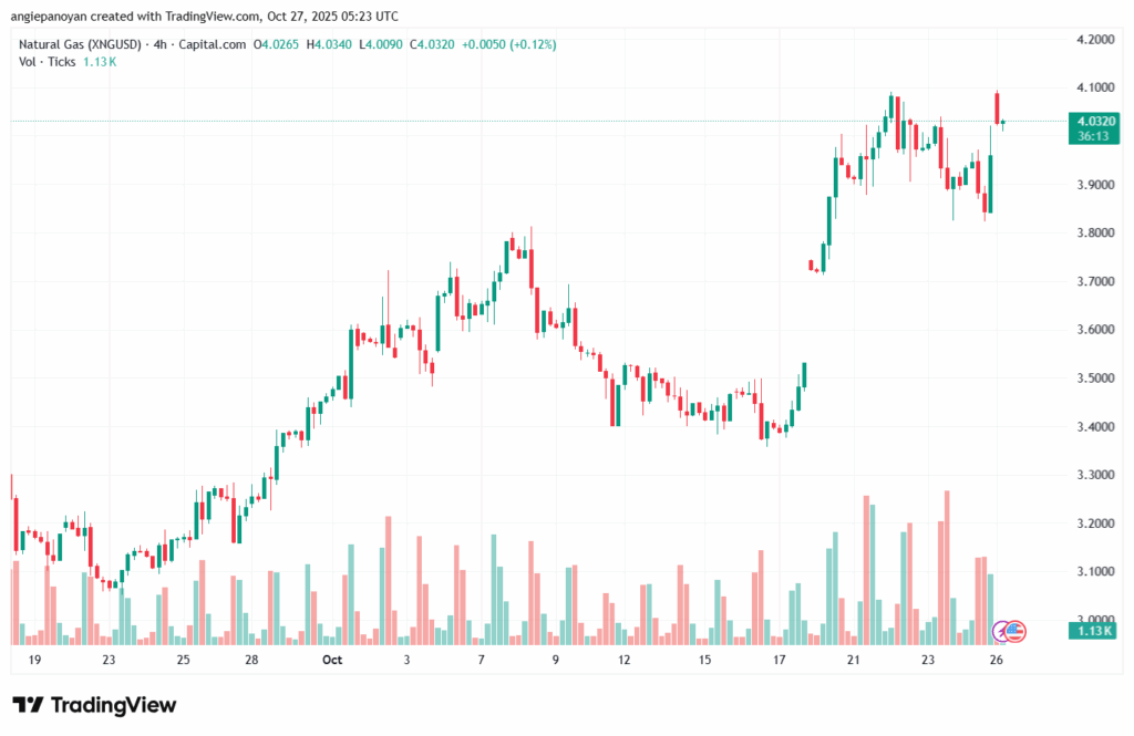 تحليل الغاز الطبيعي NATURAL GAS 27-10-2025