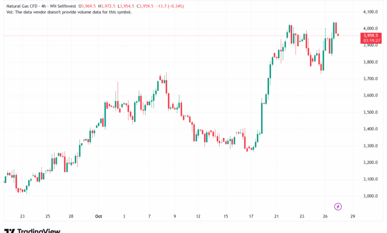 تحليل الغاز الطبيعي NATURAL GAS 28-10-2025