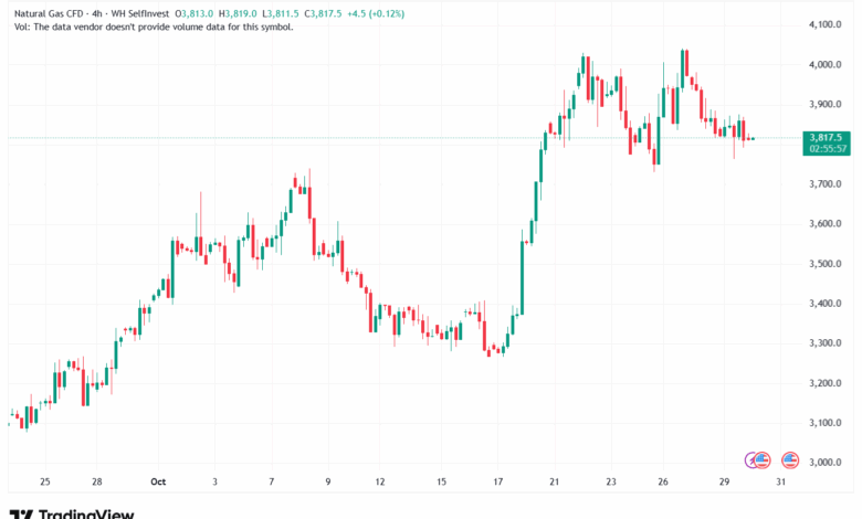 تحليل الغاز الطبيعي NATURAL GAS 30-10-2025